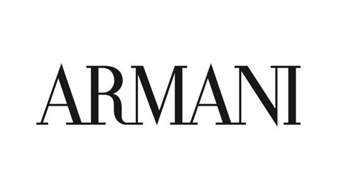 armani logo font.